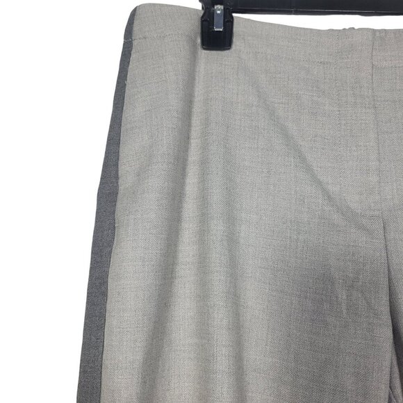 J.Jill Women's Two Toned Striped Grey Elastic Waistband Pull On Pants Size 18P - Picture 2 of 12
